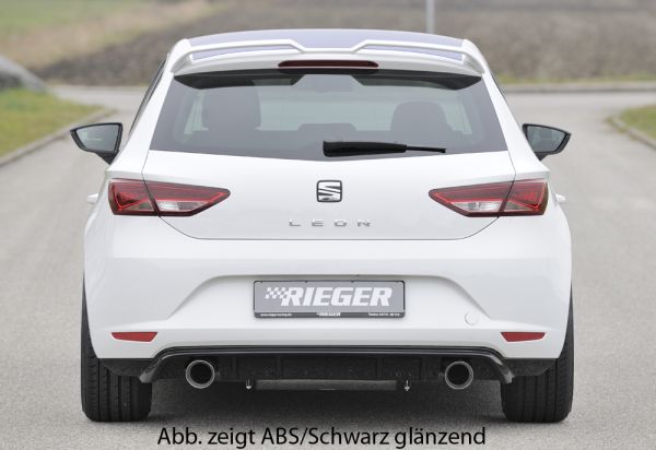 Rieger Heckschürzenansatz für Seat Leon (5F) 3-tür. (SC) 10.12-12.16 (bis Facelift)