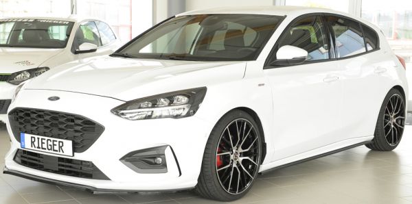 Rieger Seitenschwelleransatz Set (2 Stück) für Ford Focus 4 (DEH) 5-tür. (Schrägheck) 09.18-03.22 (