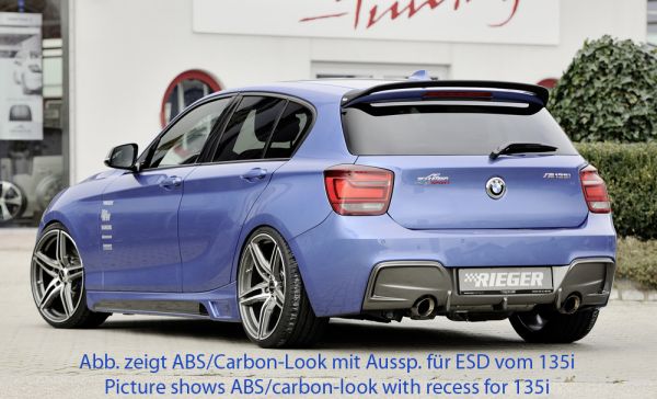 Rieger Heckeinsatz für BMW 1er F20 (1K4) Lim. / 4-tür. 09.11-03.2015 (bis Facelift)