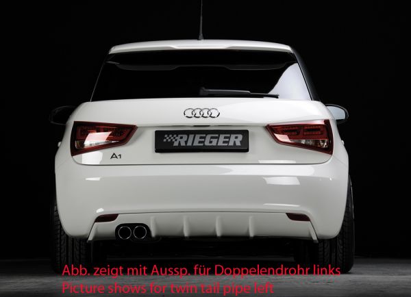 Rieger Heckeinsatz für Audi A1 (8X) 3-tür. 08.10-12.14 (bis Facelift)