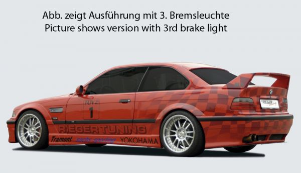 Rieger Heckflügel Breitbau II für BMW 3er E36 Cabrio