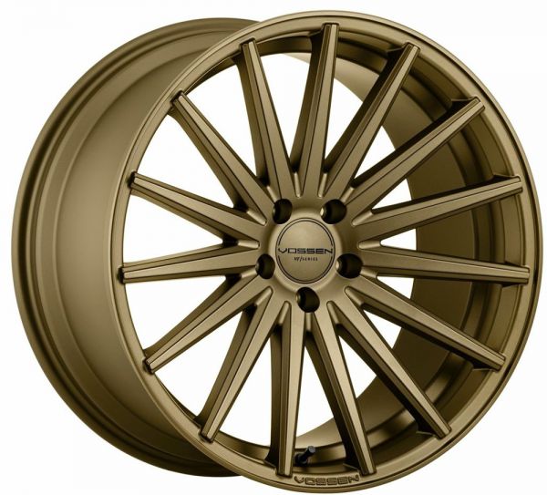 Vossen Felge VFS2 8,5x19 Zoll LK 5x112 ET45 ML 66,5 in Satin Bronze FLAT FACE+ Felgenpflegeset Gross