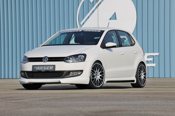 Rieger Spoilerlippe für VW Polo 6 (6R) 5-tür. 04.09-01.14 (bis Facelift)